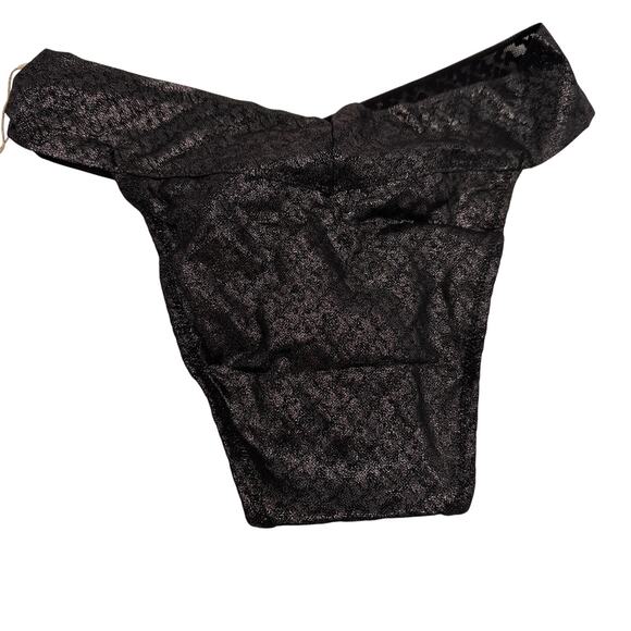 Skims Women's Black Shimmery Fits Everybody Brief Panty, Size 2X NWT - Picture 2 of 4